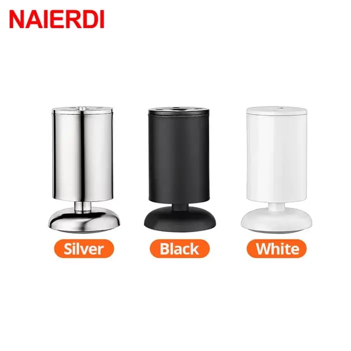 NAIERDI 1 PC meubles pieds d'armoire réglables 6 CM-30 CM pieds de meubles en acier inoxydable Table