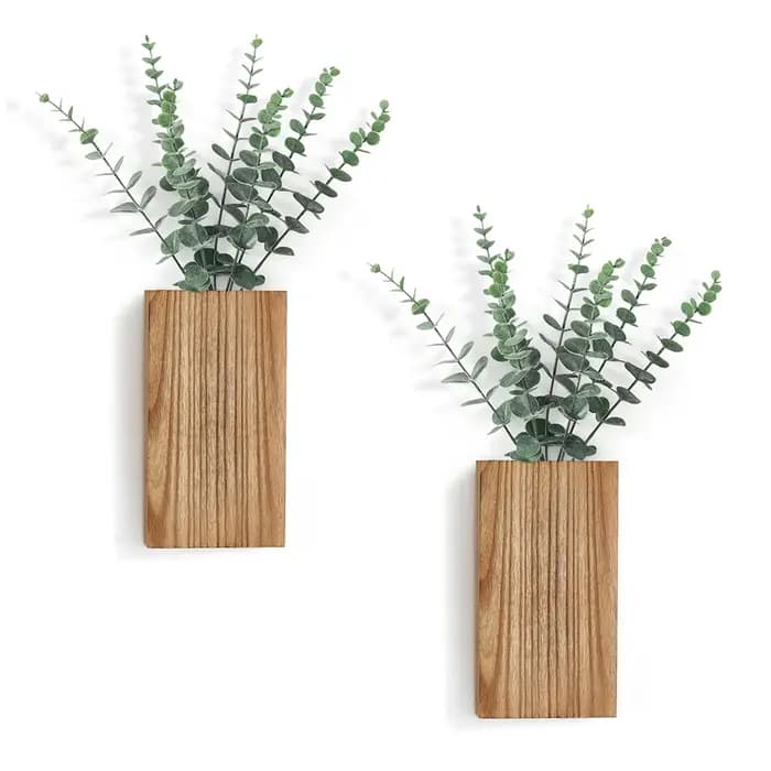 Jardinière murale en bois pour légumes et fleurs séchées