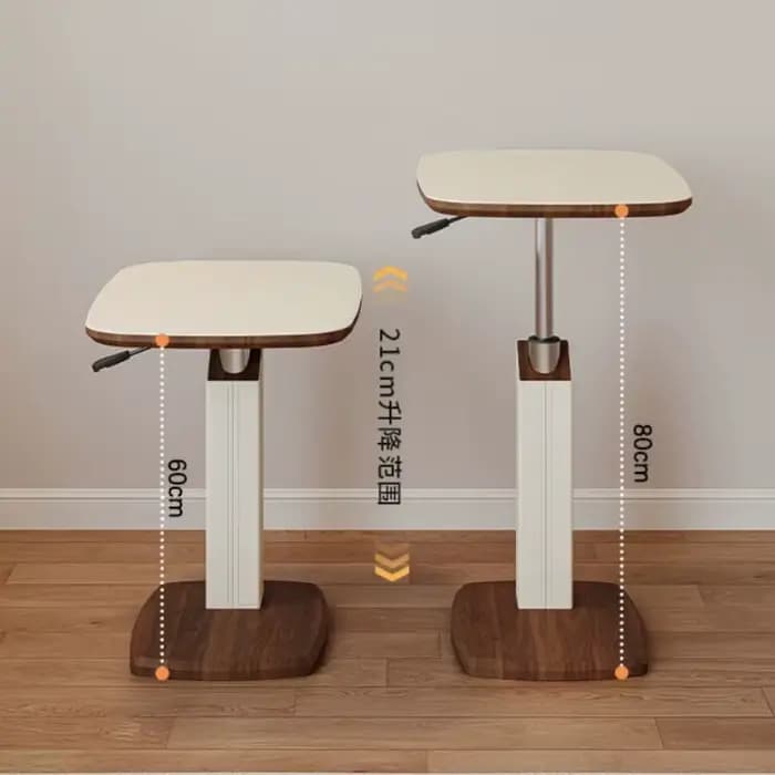 Table de lit d'appoint réglable multifonctionnelle, bureau rotatif réglable en hauteur pour ordinateur portable, mobilier de bureau d'étude à domicile