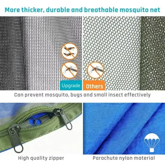 Hamac de Camping Portable Pop-Up avec moustiquaire et abri solaire
