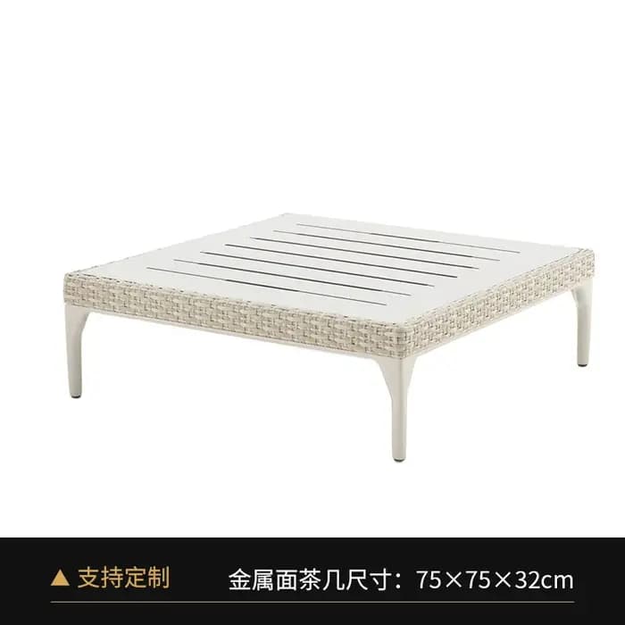 Mobilier d'extérieur canapé en rotin combinaison salon