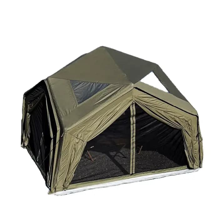 Vente chaude! Grande tente de Camping extérieure gonflable Durable et imperméable de luxe pour 8-10