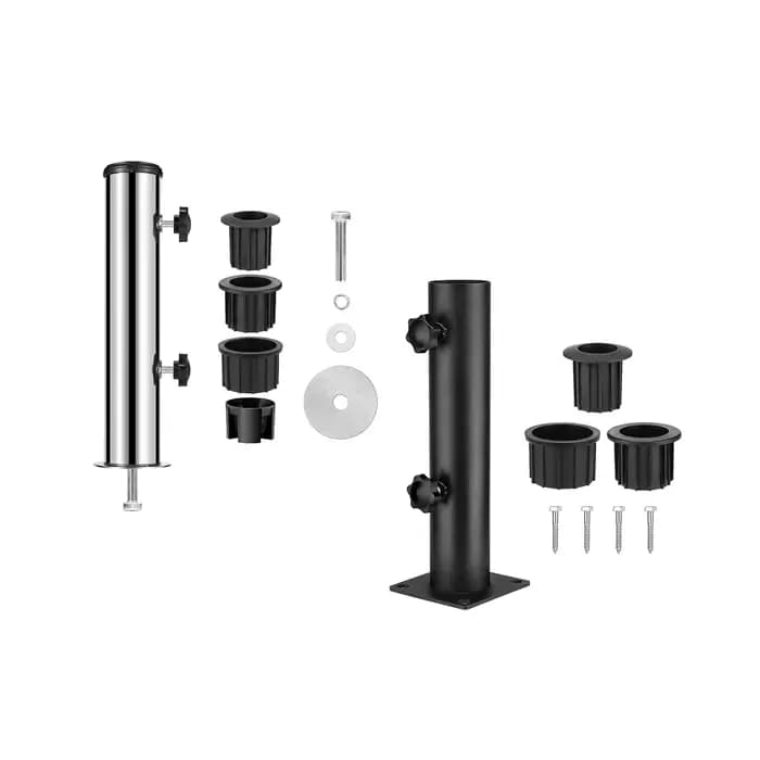 Support de base de parasol en acier robuste avec pince de fixation de rechange pour quais