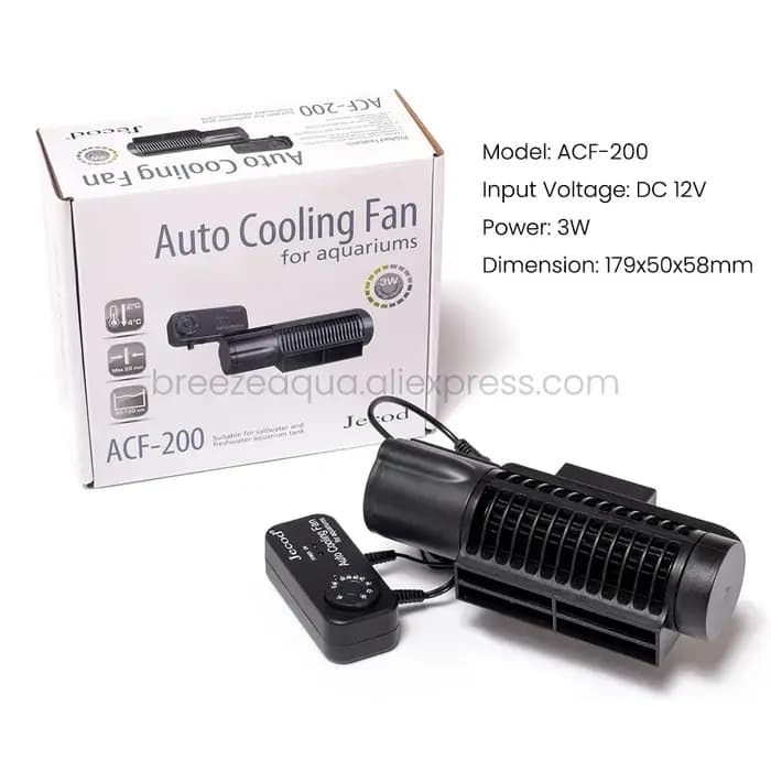 Jebao Jecod ACF-300 ACF-200 DC12V ventilateur de refroidissement automatique réglable pour Aquarium d'eau douce