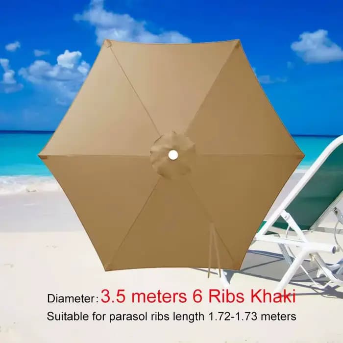 Tissu de rechange pour parasol de jardin extérieur, tissu supérieur pour parasol banane sans support