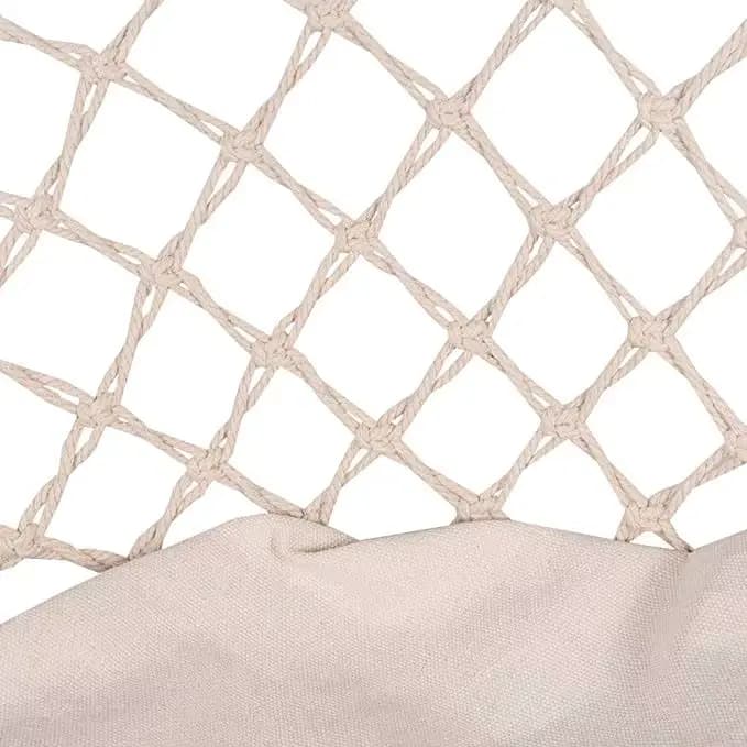 Hamac suspendu en corde de coton blanc