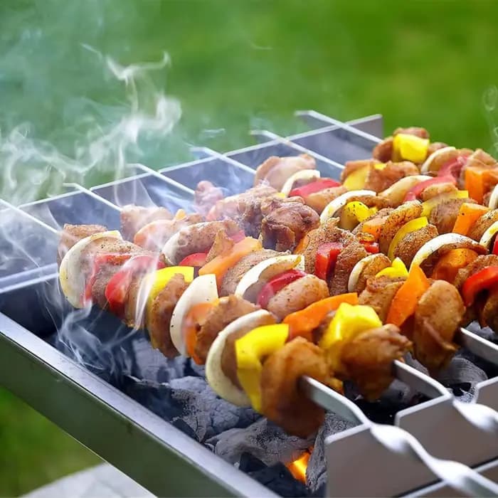 Brocommuniste de Barbecue Plates en Acier Inoxydable de Qualité Alimentaire