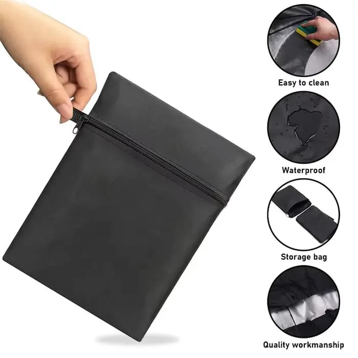 Juste de protection ronde pour barbecue d'extérieur