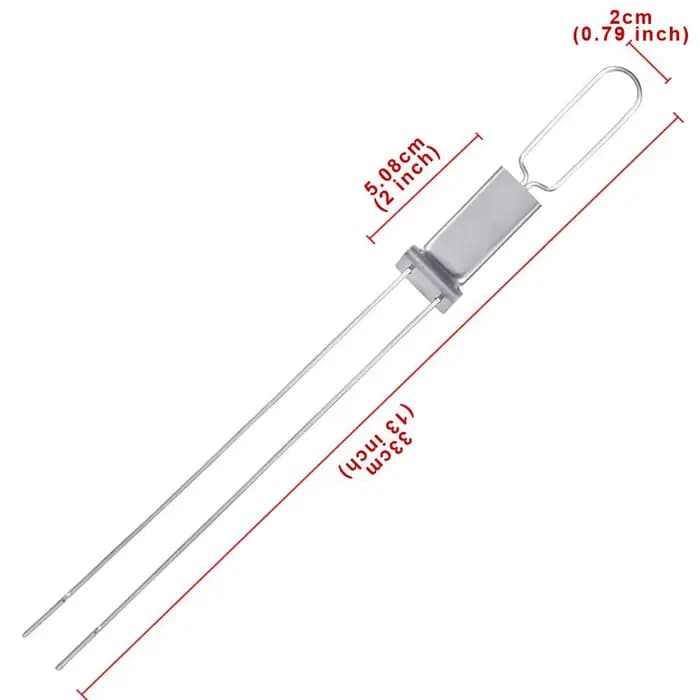 Brochettes de Barbecue à Double aiguille en acier inoxydable