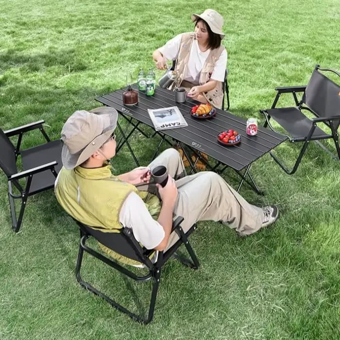 Table de camping pliable d'extérieur