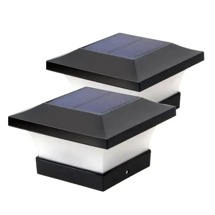 2 pièces lumière solaire clôture
