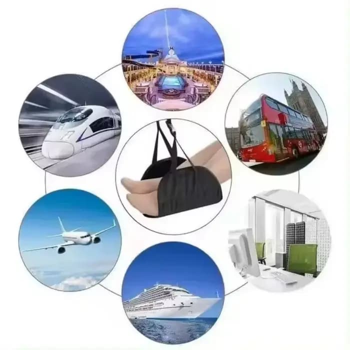 Hamac portable réglable pour les jambes (1-3 pièces) avec repose-pieds confortable pour avion