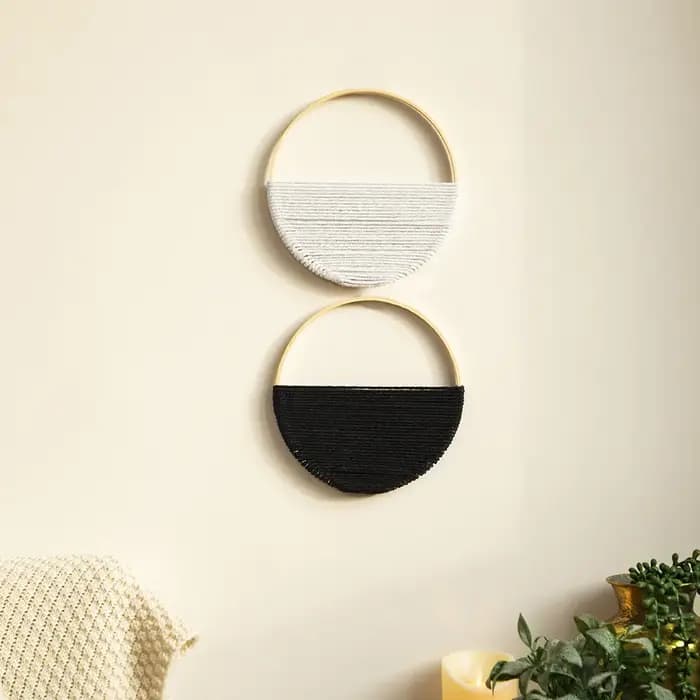 2 pièces macramé tenture murale tissé Boho décoration