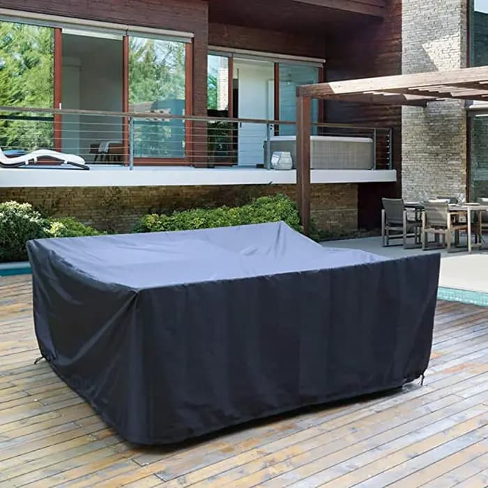 Juste rectangulaire imperméable Oxford pour meubles de jardin