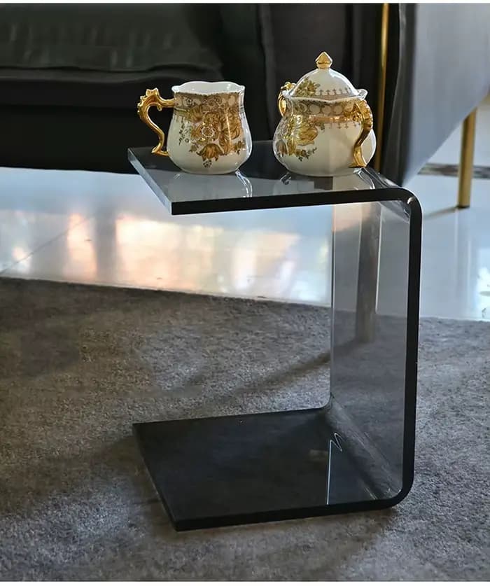 INS acrylique Mini tabouret maison salon canapé Table d'appoint balcon Table basse porte chaussure t