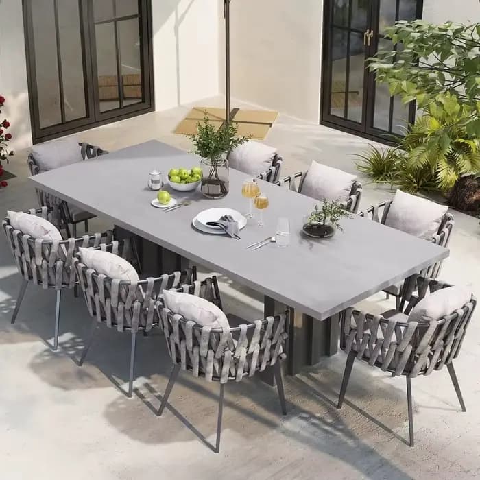 Ensemble de salle à manger d'extérieur de haute qualité, ensemble d'extérieur moderne, meubles de Pa