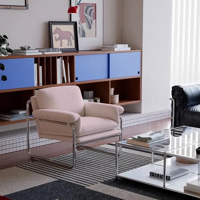 Fauteuil de salon design style Bauhaus
