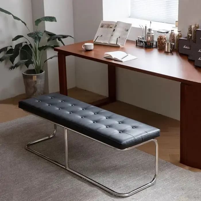 Banc à chaussures d'entrée mince siège de couloir étroit tabouret de rangement Vintage