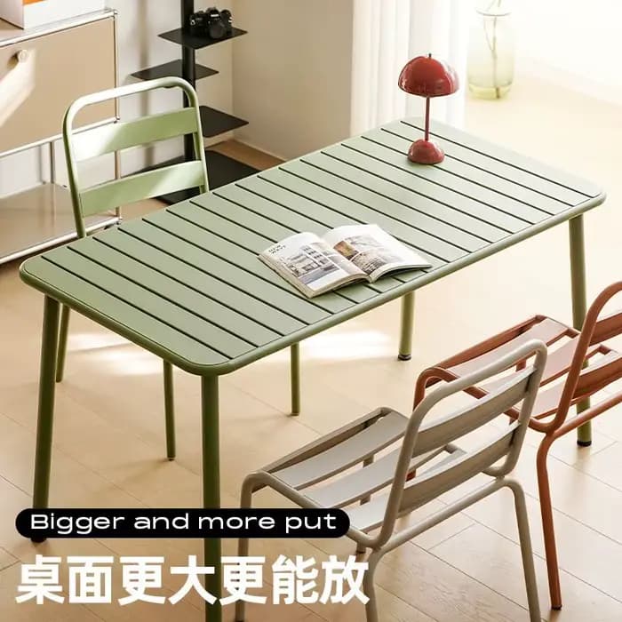 Table longue table à manger extérieure intérieure étanche Villa cour balcon loisirs Simple jardin table de bureau étanche