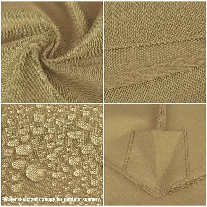 Tissu de rechange pour parasol d'extérieur 400 cm