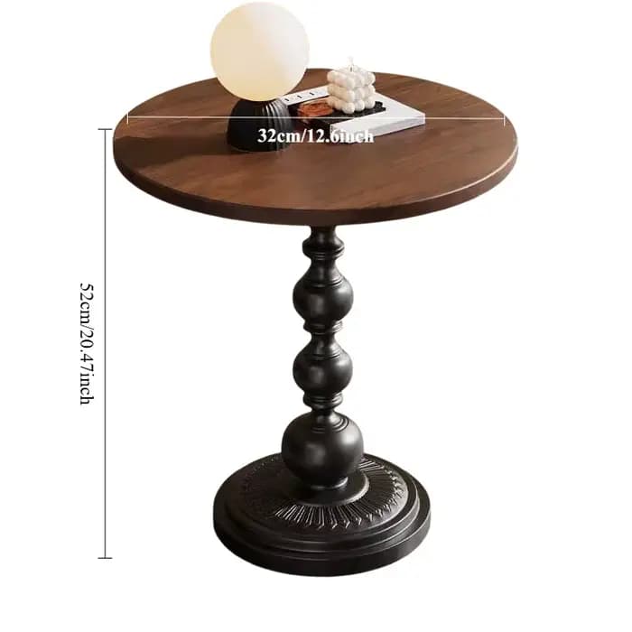 1 petite table d'appoint créative de style rétro pour le salon, table basse, petite table basse rond