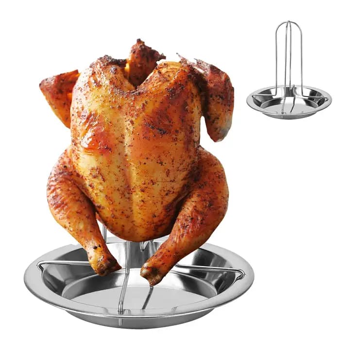 Support de rôtissoire jetable T1, outils de barbecue en plein air, acier au carbone, assiette grillé