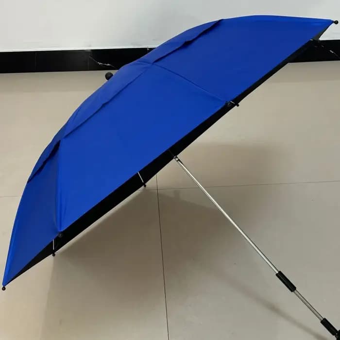 Parasol de plage double couche respirant et durable de 23 pouces avec fixation à 360° °