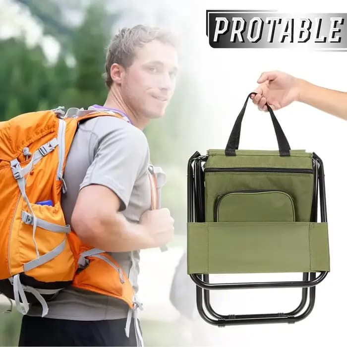 Chaise lunaire pliante portable avec dossier, chaise pliante d'extérieur légère avec sac isotherme,