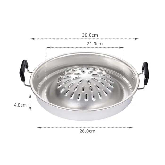 Hot Pot en aluminium multifonctionnel pour les pique-niques en plein air, poêle à charbon de bois po