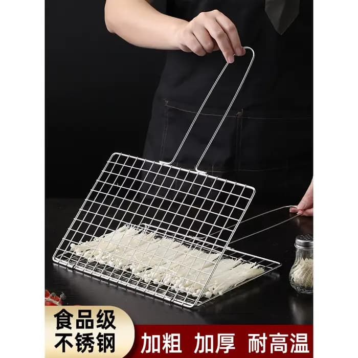 Gril de Barbecue pliant en acier inoxydable 304 de qualité alimentaire