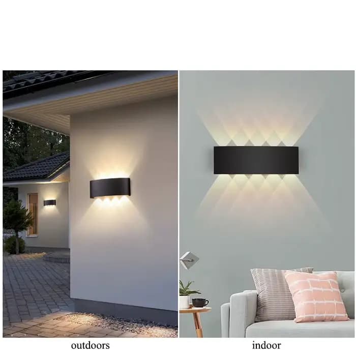 Mur LED lampe extérieure IP65 étanche haut vers le bas éclairage lumineux intérieur escalier jardin
