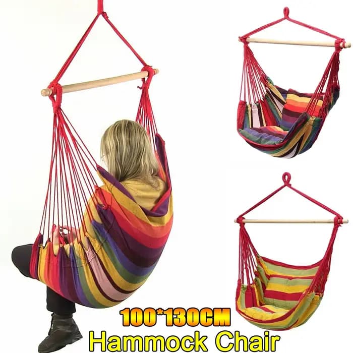 Chaise suspendue de jardin en tissu d'intérieur et d'extérieur