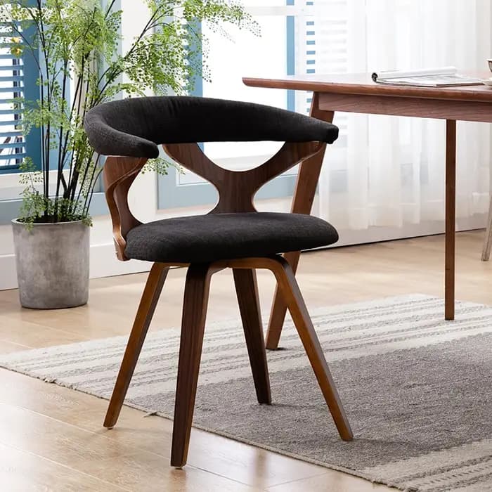 Gardenia-Chaise de salle à manger moderne du milieu du siècle