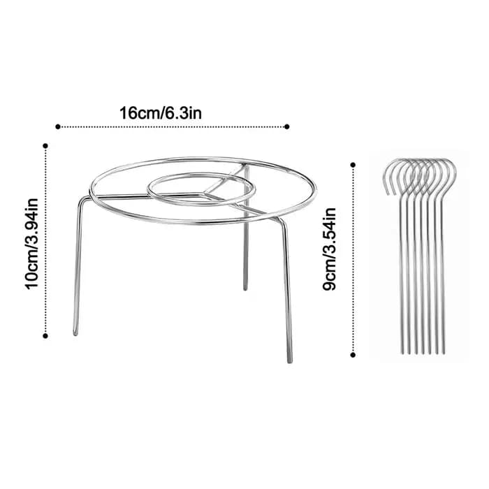 Grill de Barbecue rond Durable en acier inoxydable