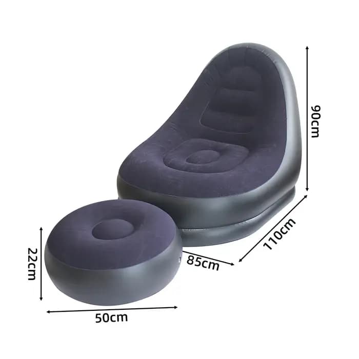 Chaise longue gonflable paresseuse