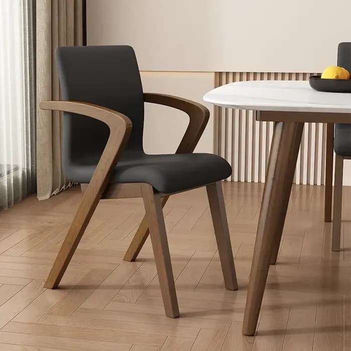 Accoudoir Chaises de salle à manger de luxe cuisine à la mode européenne