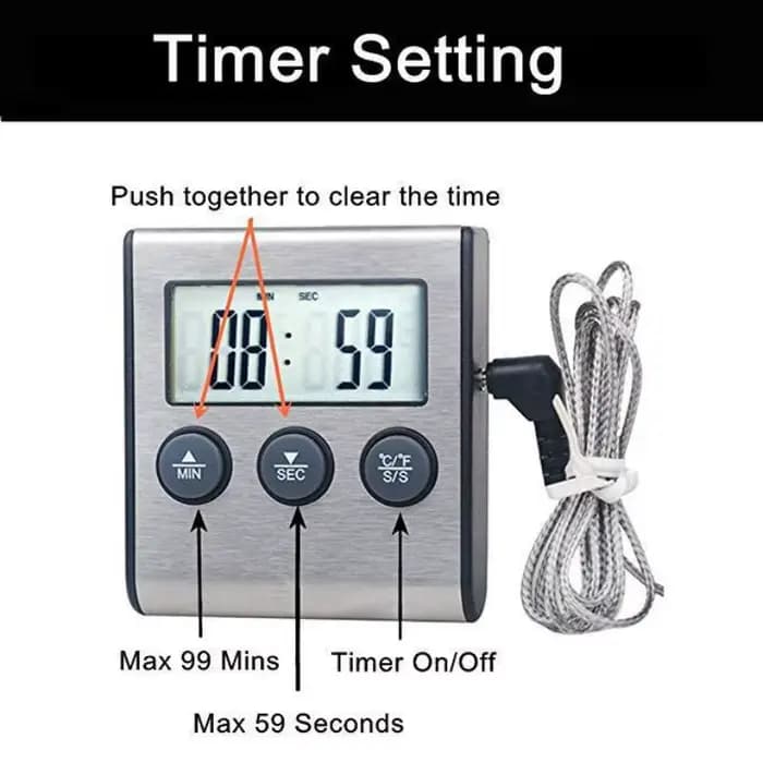 Thermomètre numérique pour aliments et cuisine