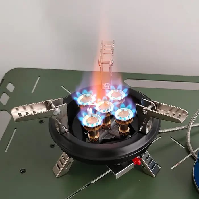 Cuisinière à gaz de Camping, brûleur de randonnée à haute pression 16000W BRS-201, brûleur à gaz Butane avec allumage Pizeo pour voyage