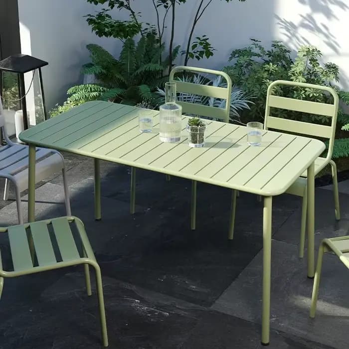 Table longue table à manger extérieure intérieure étanche Villa cour balcon loisirs Simple jardin table de bureau étanche