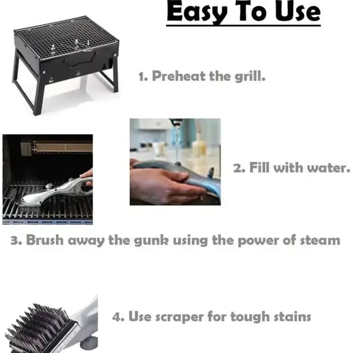 Brosses de nettoyage à vapeur pour gril de Barbecue