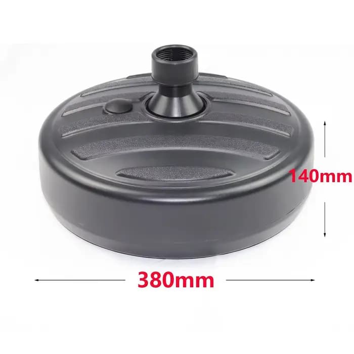 Base de Parasol ronde 13L, Support de poteau de parapluie rempli de sable/eau pour Patio extérieur,