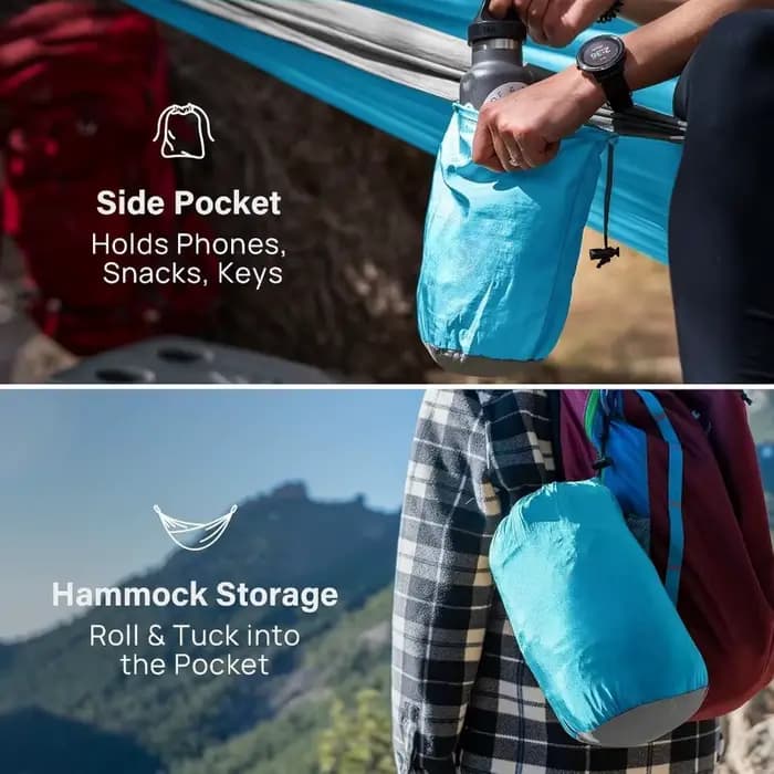 Hamac de Camping, hamacs portables avec sangles d'arbre