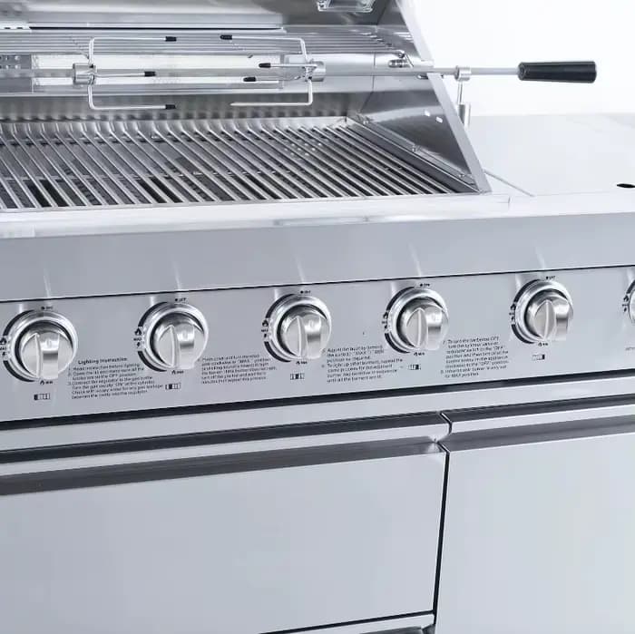 Ensemble de barbecue de jardin extérieur 6 pièces