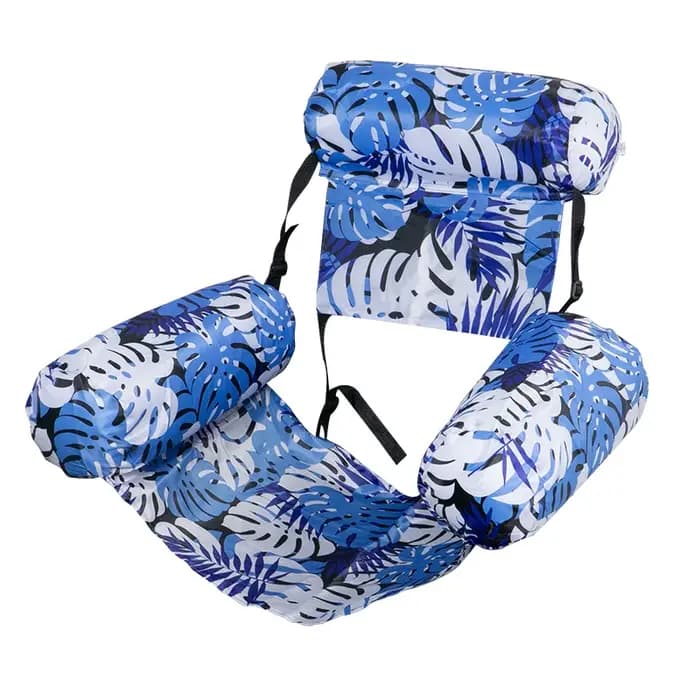 Chaise flottante gonflable pour adultes avec dossier et repose-bras intégrés