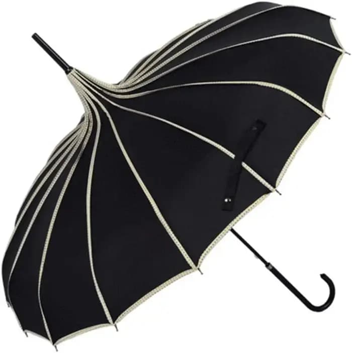 Parasol gothique pagode de 36 pouces pour la protection solaire