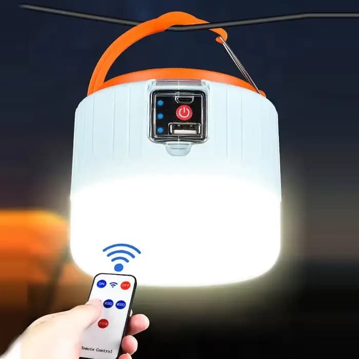 Lampes de camping solaires à LED pour l'extérieur, lanternes portables rechargeables par USB, éclair