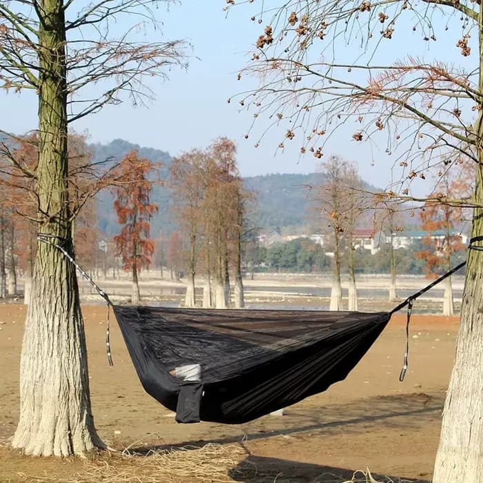 Hamac de camping avec moustiquaire pour le camping et les voyages