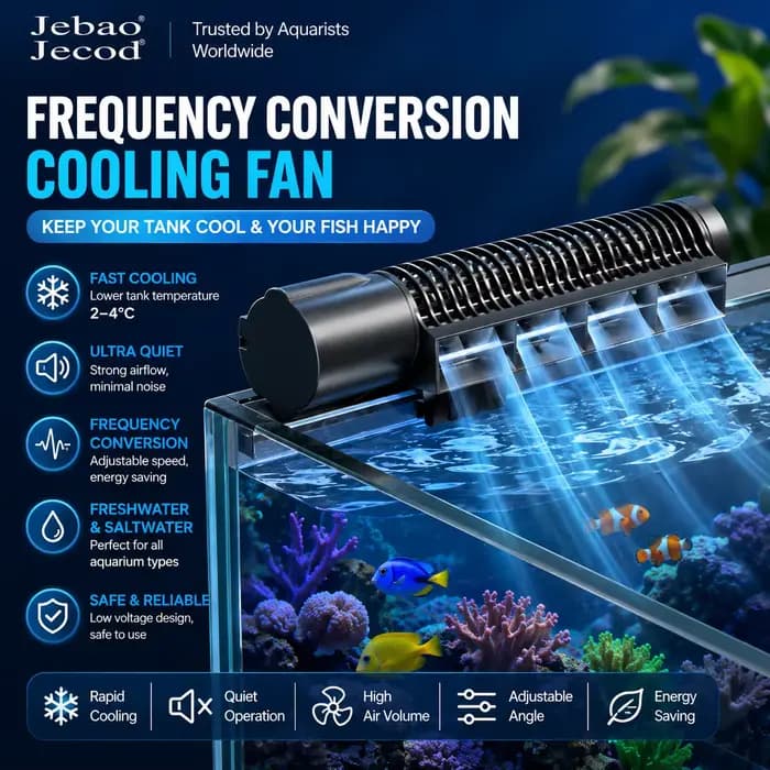 Jebao Jecod ACF-300 ACF-200 DC12V ventilateur de refroidissement automatique réglable pour Aquarium d'eau douce