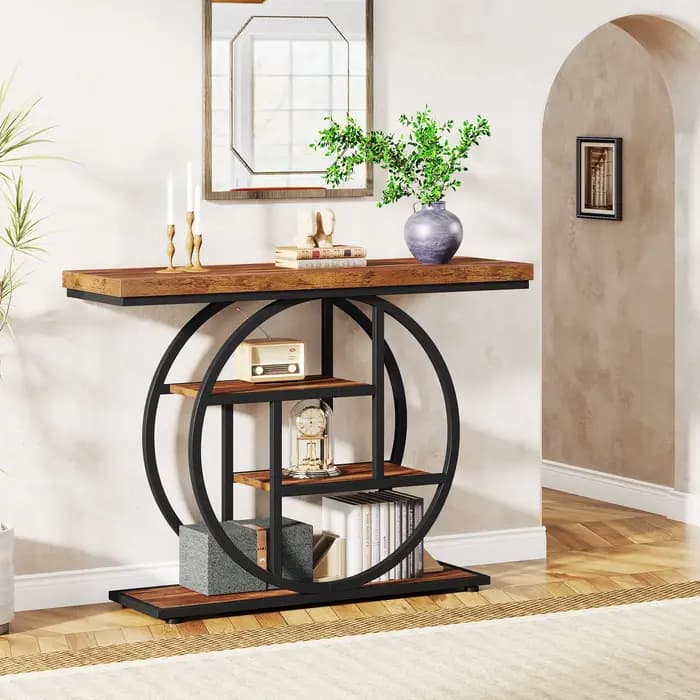 Table console moderne de style mid-century