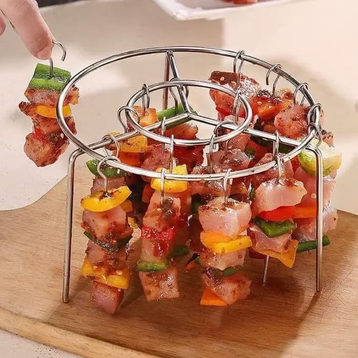 Grill de Barbecue rond Durable en acier inoxydable